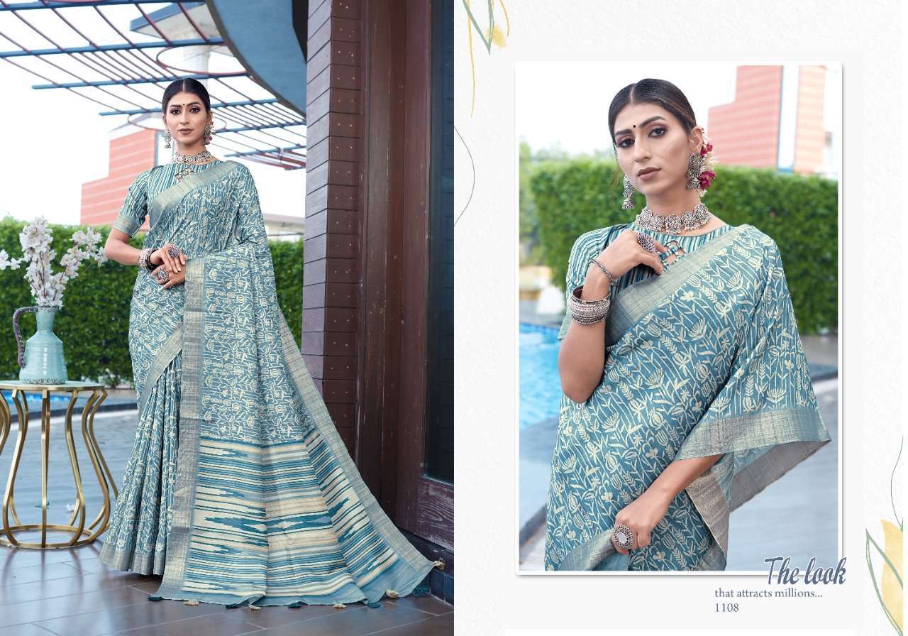 mintorsi tanishka digital vol 1 series 1101-1110 Banarasi Cora Silk saree