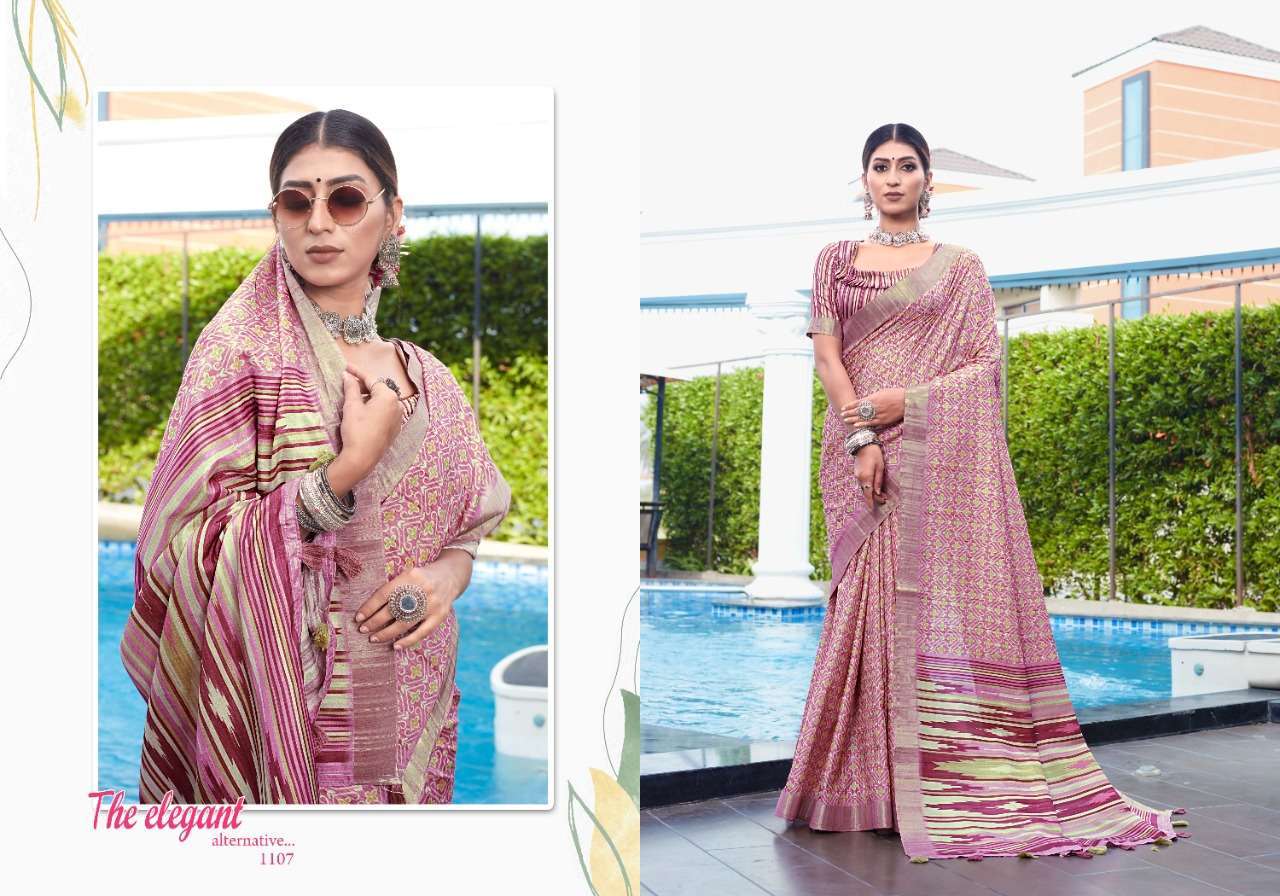 mintorsi tanishka digital vol 1 series 1101-1110 Banarasi Cora Silk saree