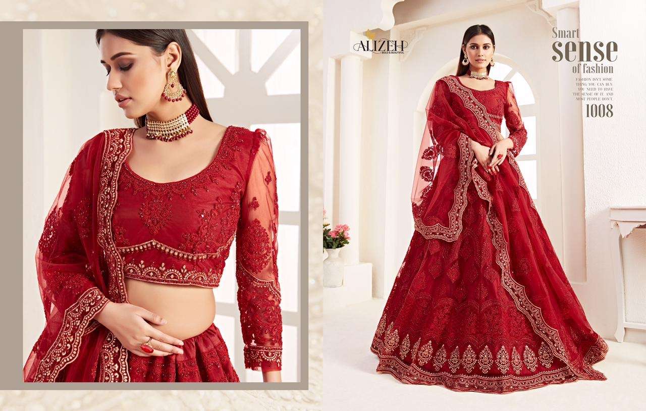 ALIZEH BRIDAL HERITAGE COLOUR SAGA VOL 2 DESIGNER FANCY LEHENGA
