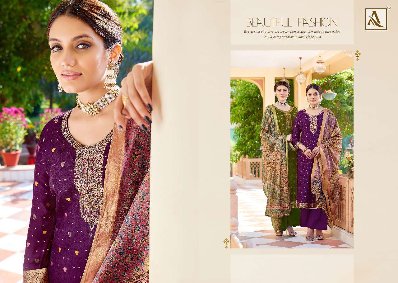 alok suit vintage series 1145001-1145006 pure dola jacquard suit 