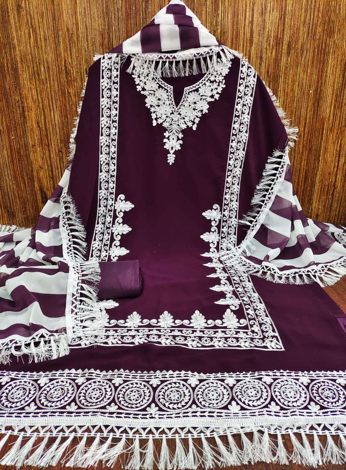 bt-16 designer faux georgette non catalog pakistani suit 