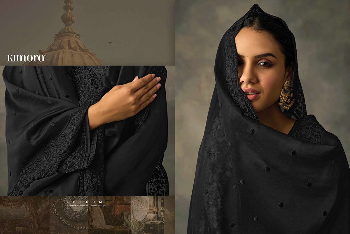 kimora begum series 2041-2048 organza work suit 