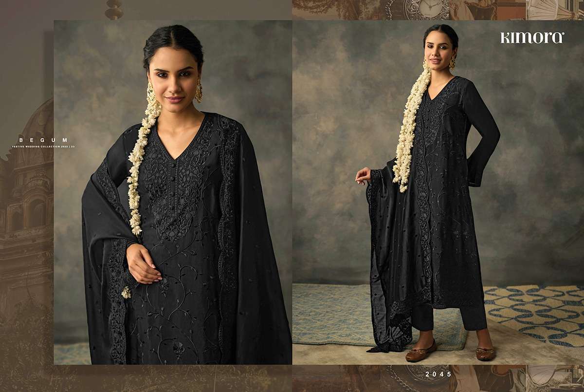 kimora begum series 2041-2048 organza work suit 