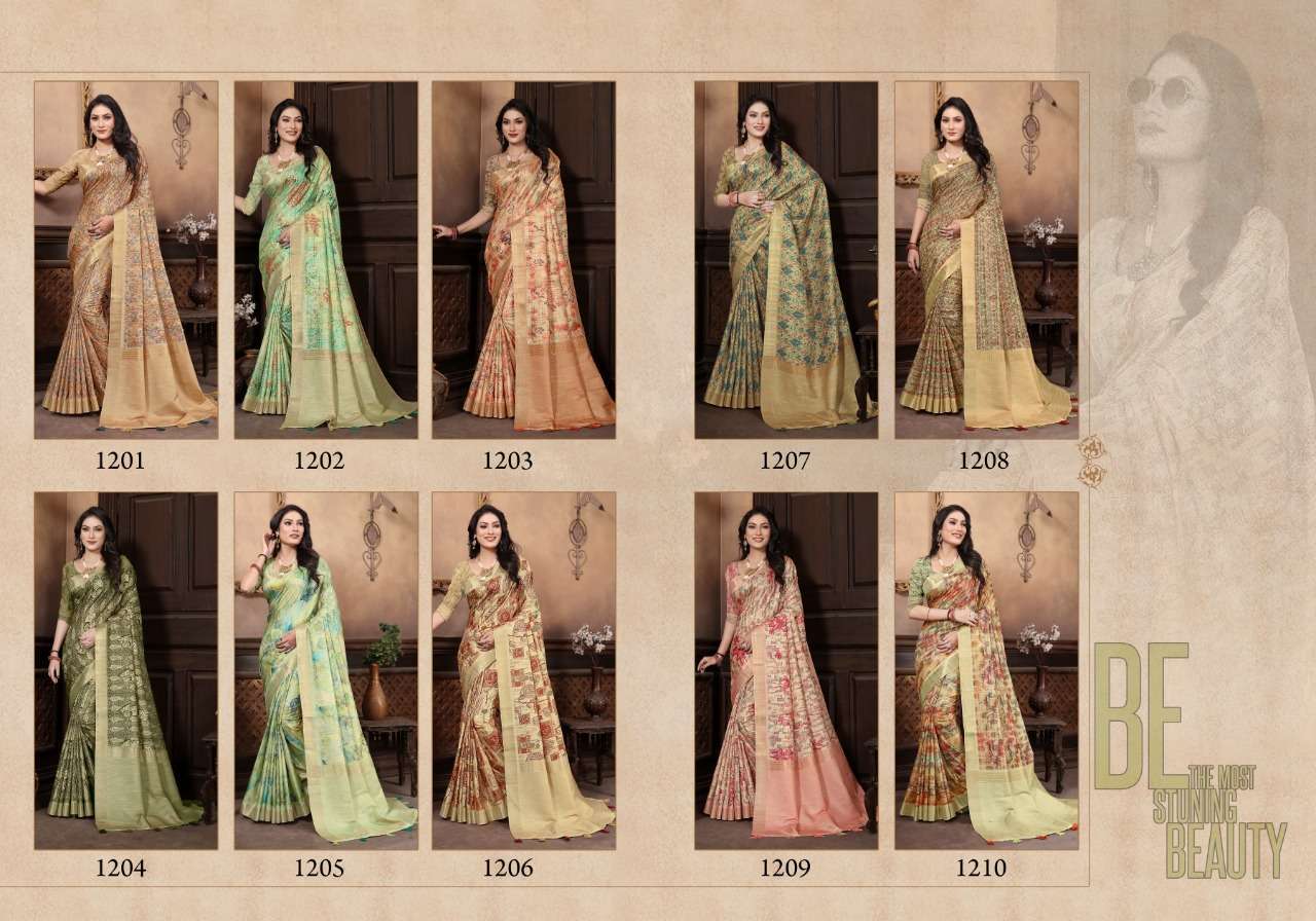 mintorsi rutba digital vol 1 series 1201-1210 banarasi cora silk saree