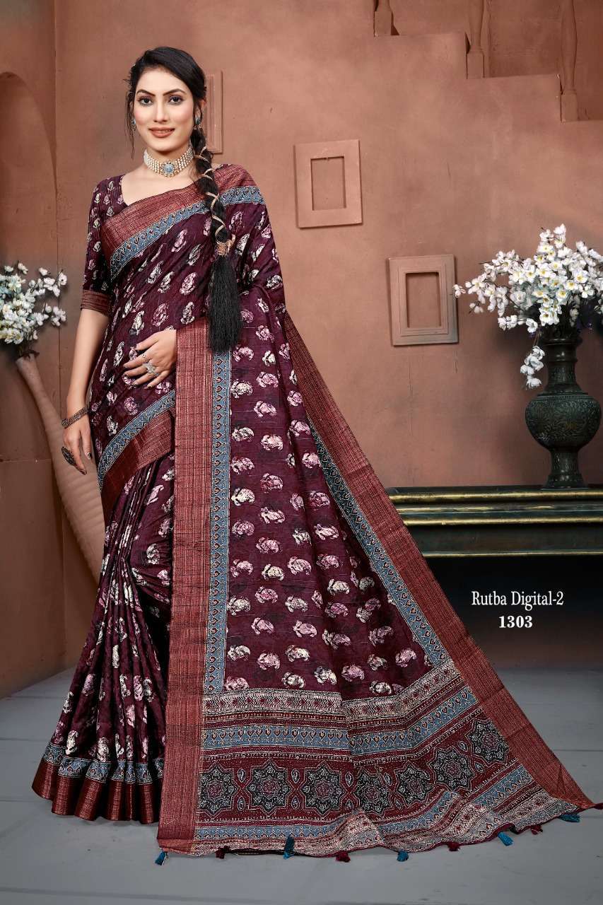mintorsi rutba digital vol 2 series 1301-1310 banarasi cora silk saree 