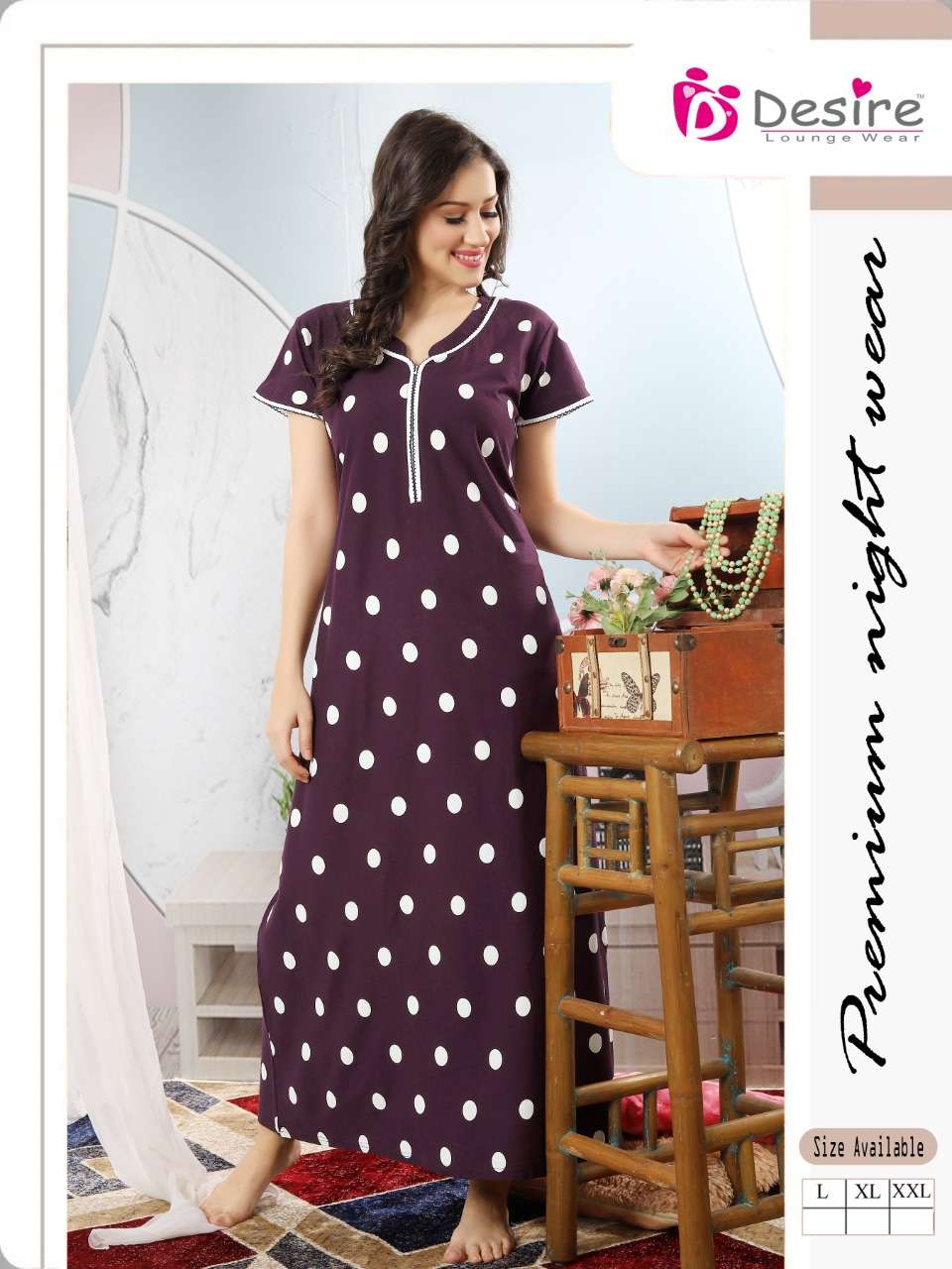 Premium Series Nighty Catalogue Pure Cotton Hosiery