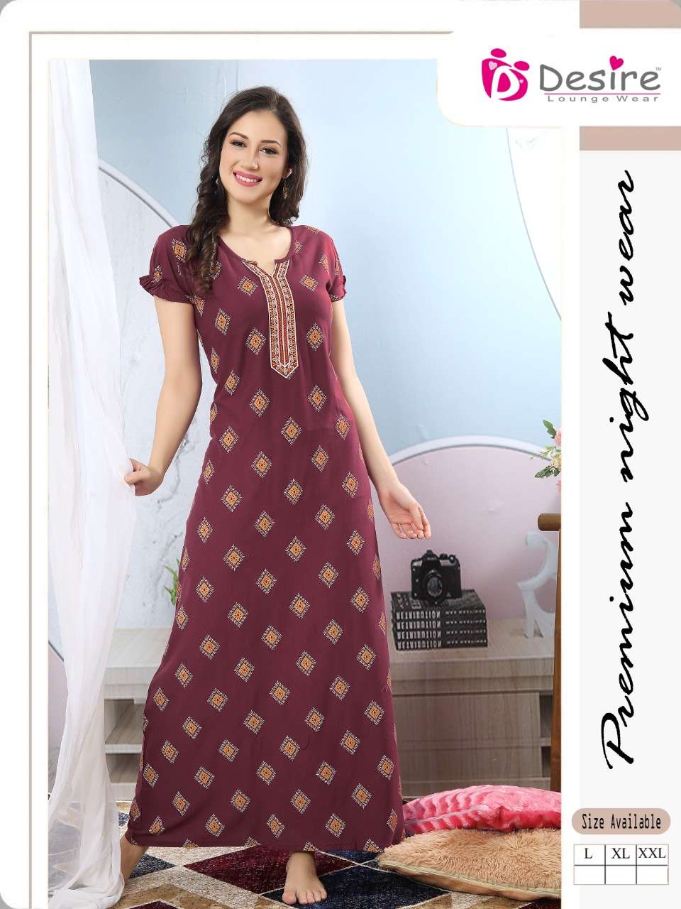 Premium Series Nighty Catalogue Pure Cotton Hosiery