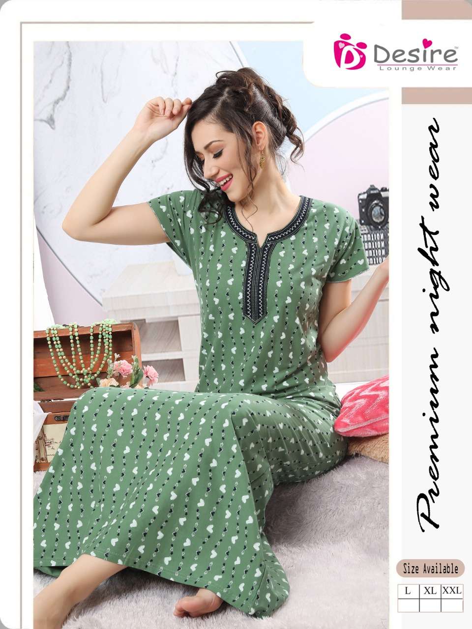 Premium Series Nighty Catalogue Pure Cotton Hosiery
