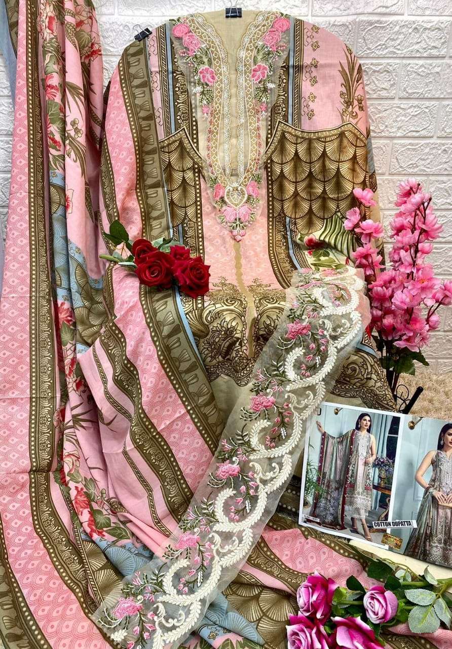 shraddha designer vintage vol 9 series 9001-9004 lawn cotton suit 
