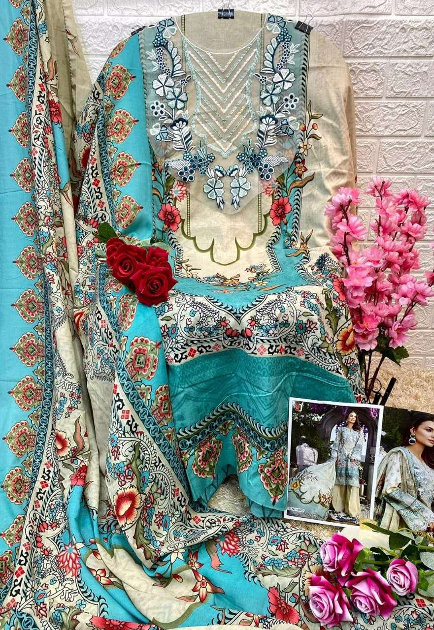 shraddha designer vintage vol 9 series 9001-9004 lawn cotton suit 