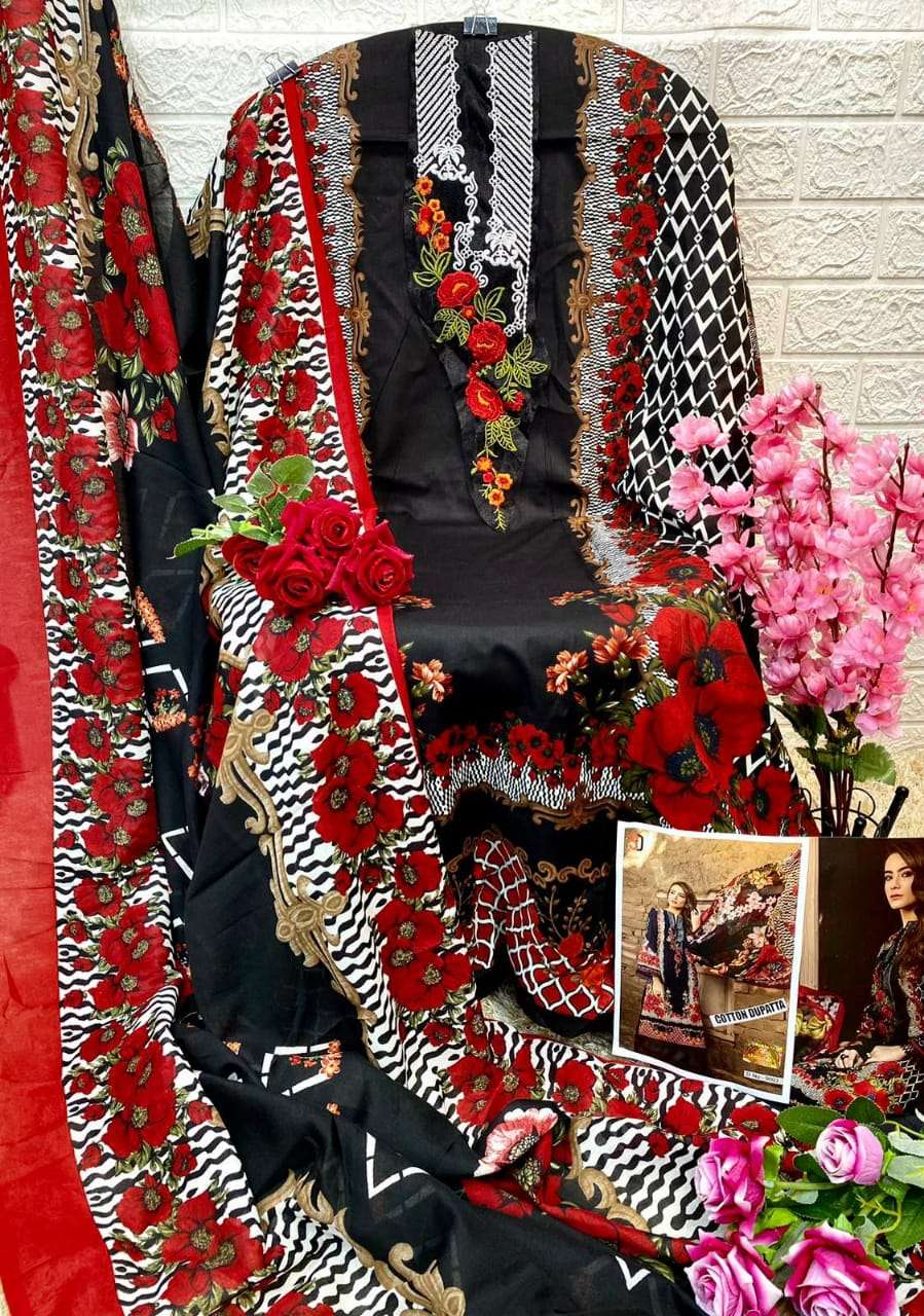 shraddha designer vintage vol 9 series 9001-9004 lawn cotton suit 