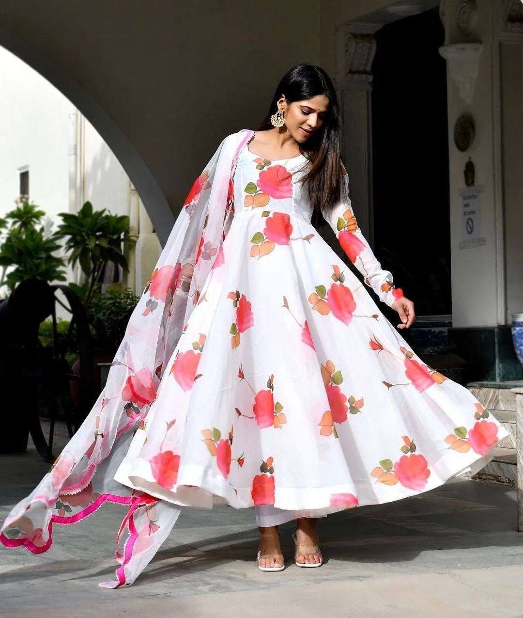 x-lady floral norani faux georgette suit 