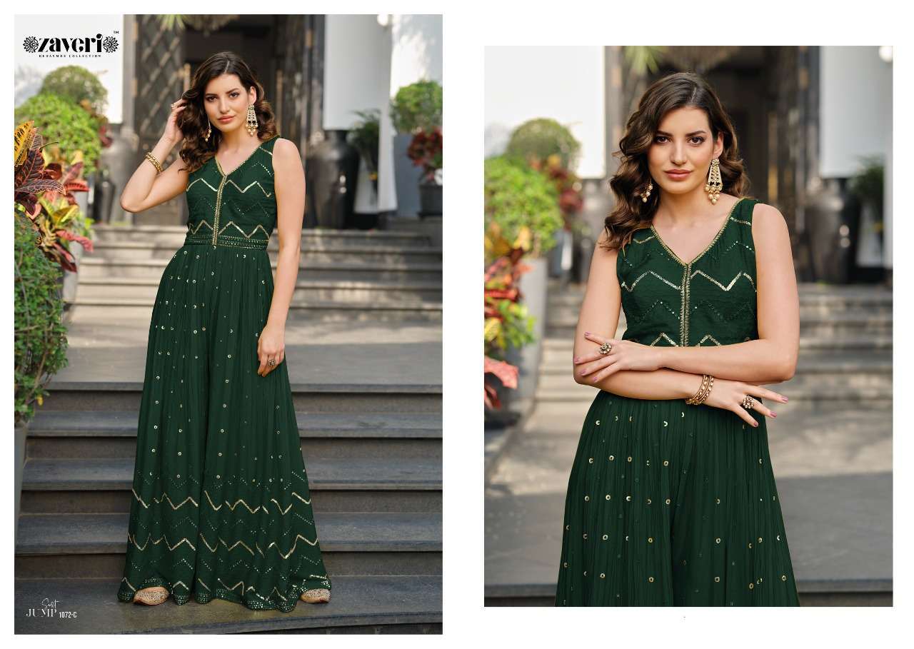 zaveri jumpsuit colored vol 2 series 1072 chinon jumpsuit 