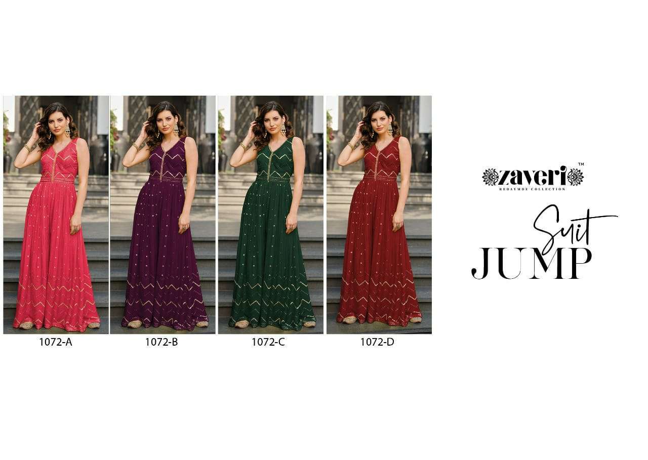 zaveri jumpsuit colored vol 2 series 1072 chinon jumpsuit 