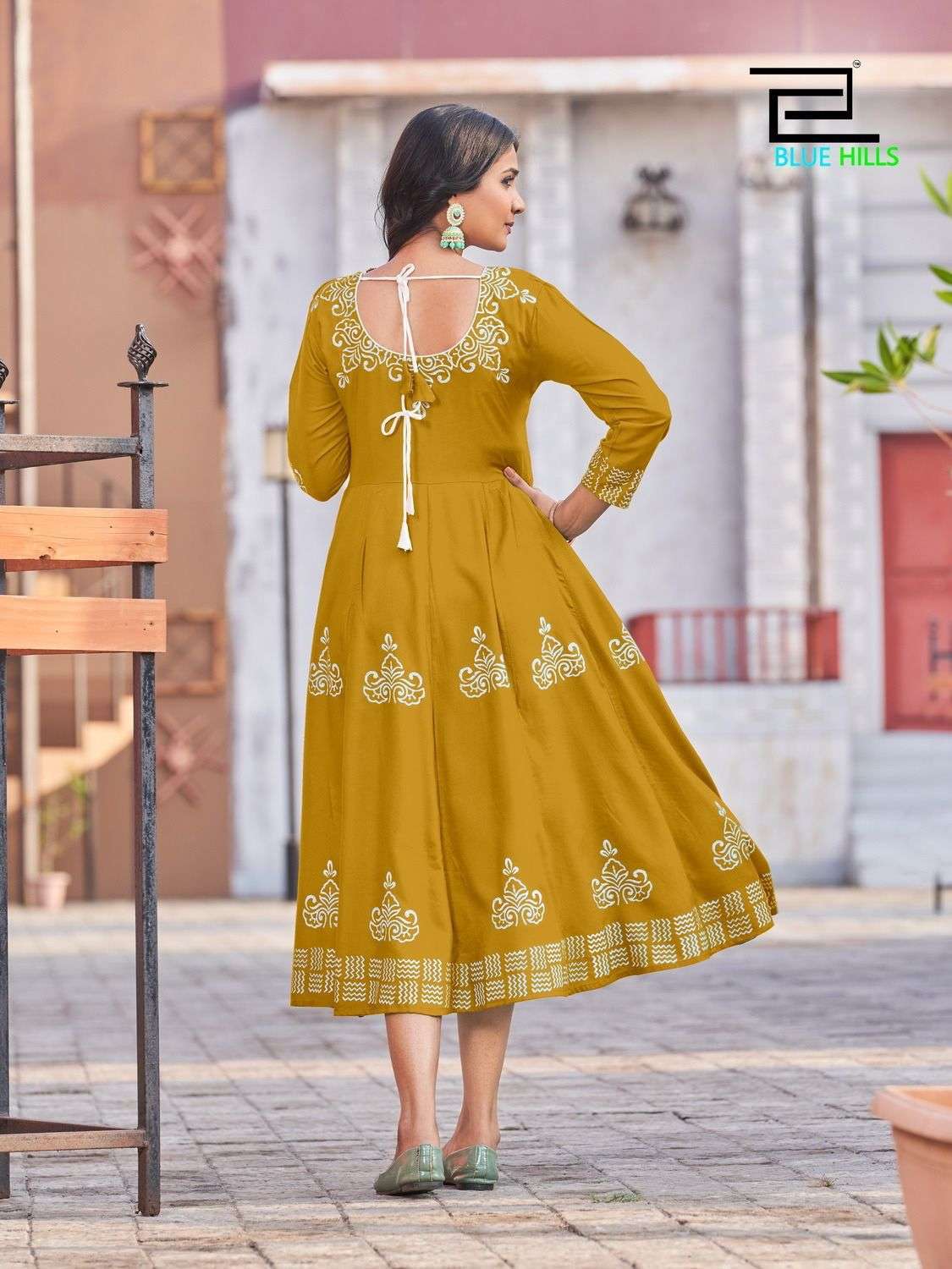 blue hills rang colors vol 1 series 1001-1008 14 kg rayon kurti 