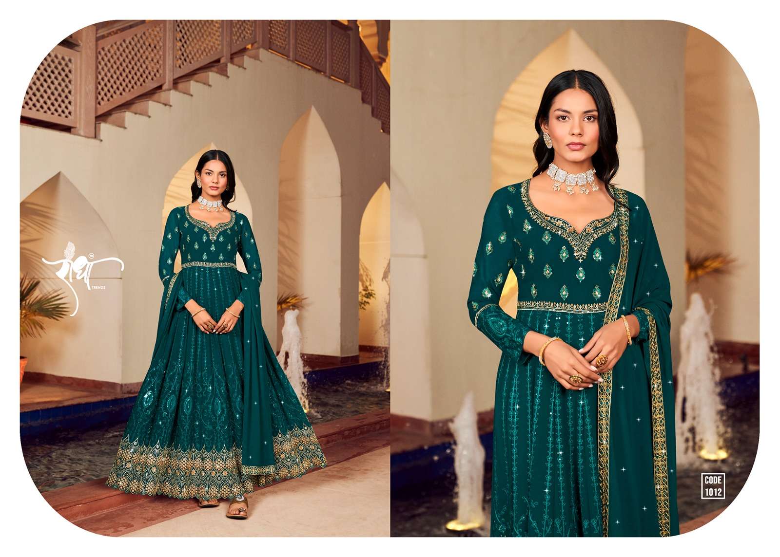 floral vol 2 designer georgette work suit 