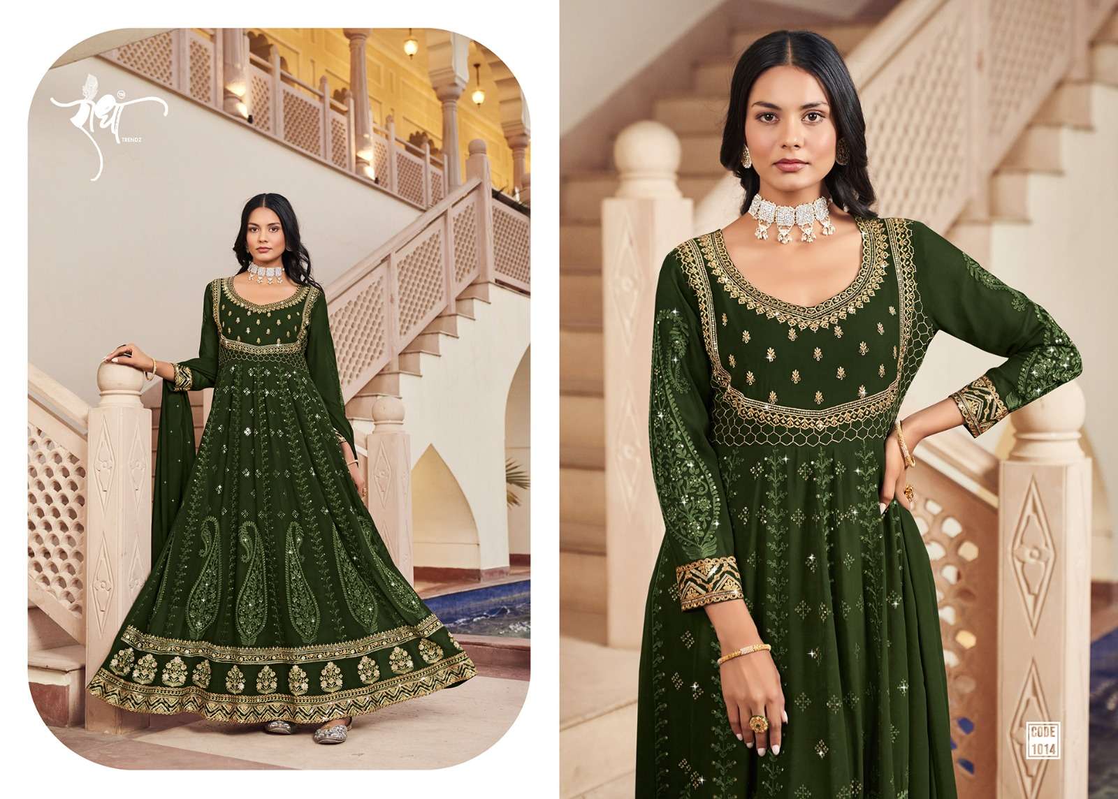 floral vol 2 designer georgette work suit 