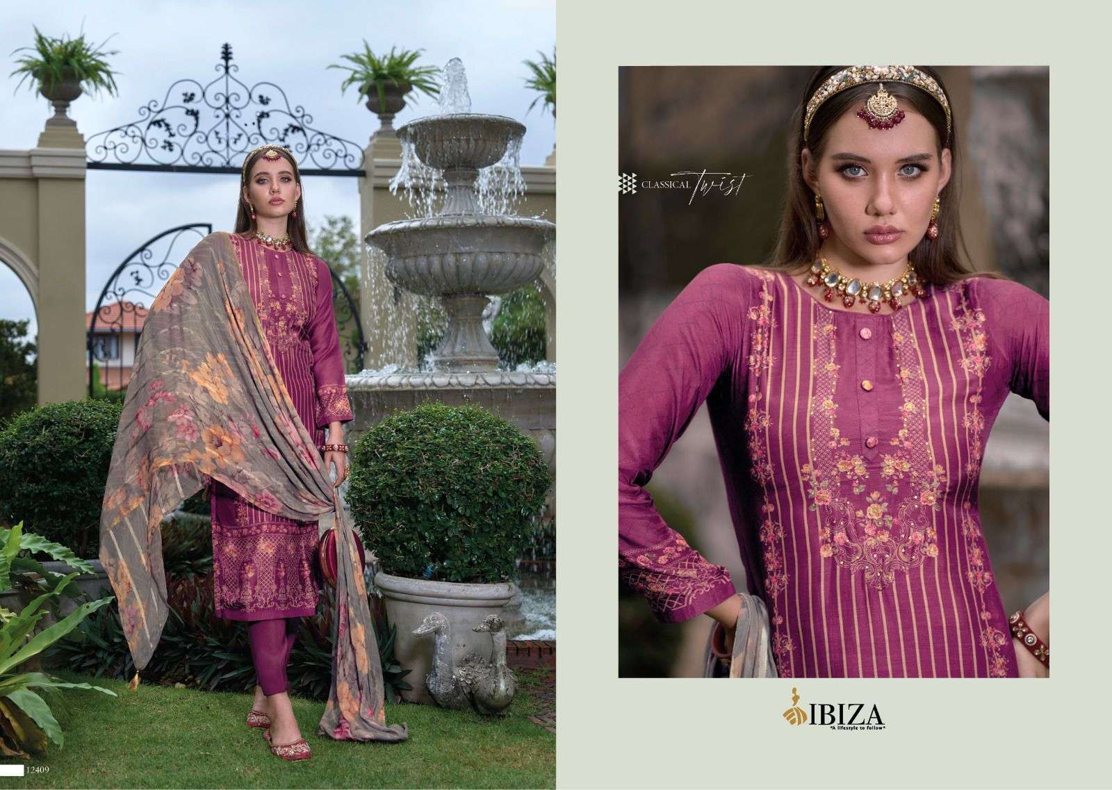 ibiza heritage series 12404-12411 pure bemberg muslin suit 