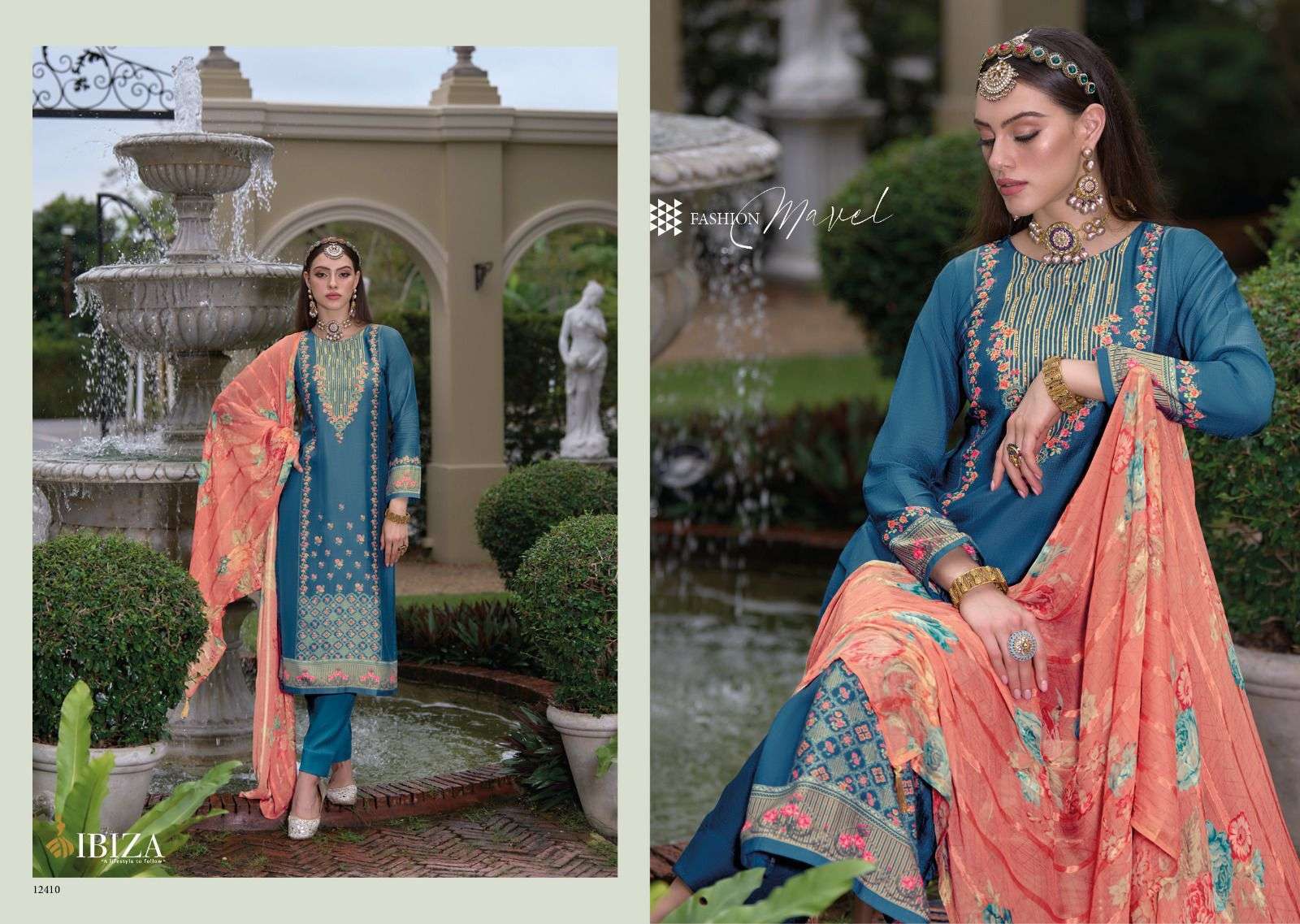 ibiza heritage series 12404-12411 pure bemberg muslin suit 