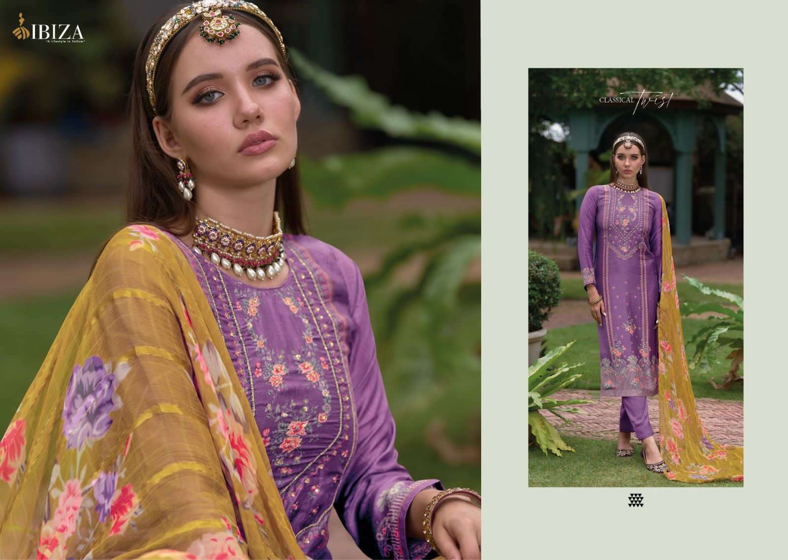 ibiza heritage series 12404-12411 pure bemberg muslin suit 