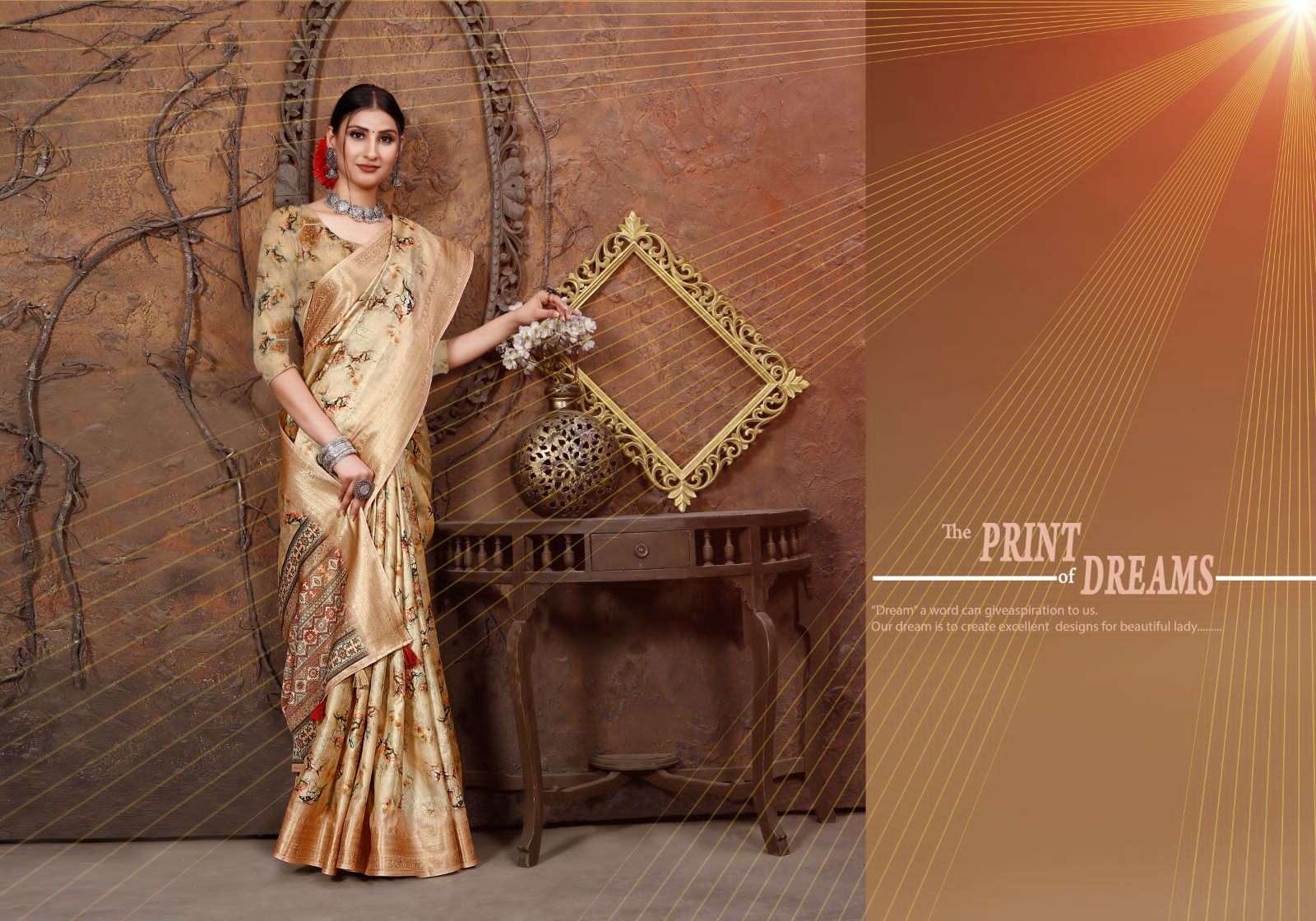 mintorsi heritage digital vol 3 series 3001-3006  Tusser Silk saree