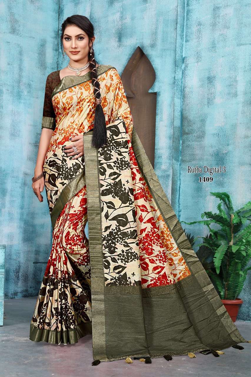 mintorsi rutba digital vol 3 series 1401-1410 banarasi cora silk saree 