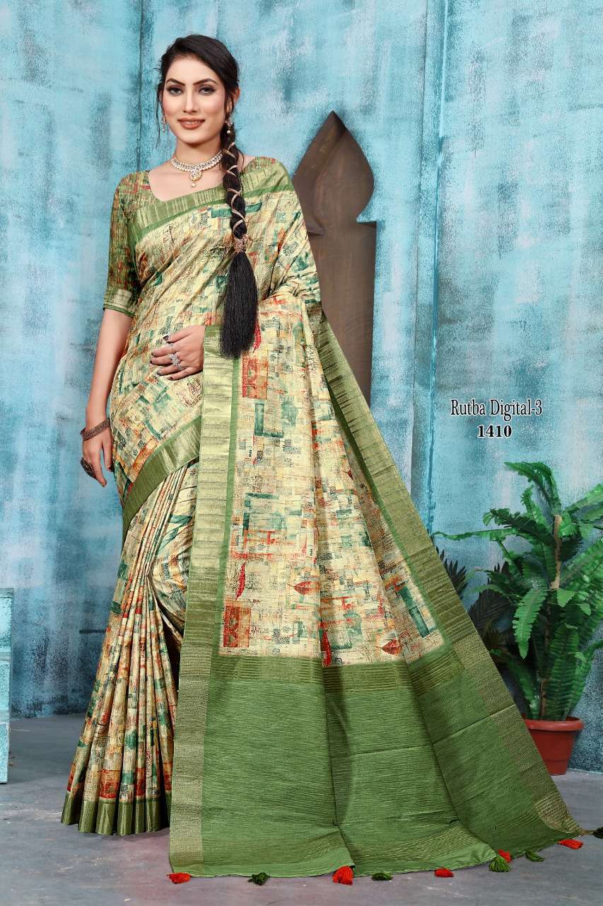 mintorsi rutba digital vol 3 series 1401-1410 banarasi cora silk saree 