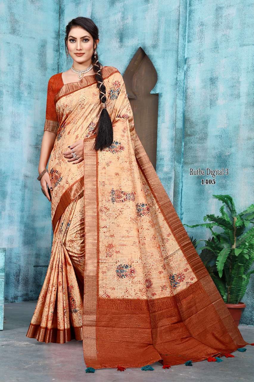 mintorsi rutba digital vol 3 series 1401-1410 banarasi cora silk saree 