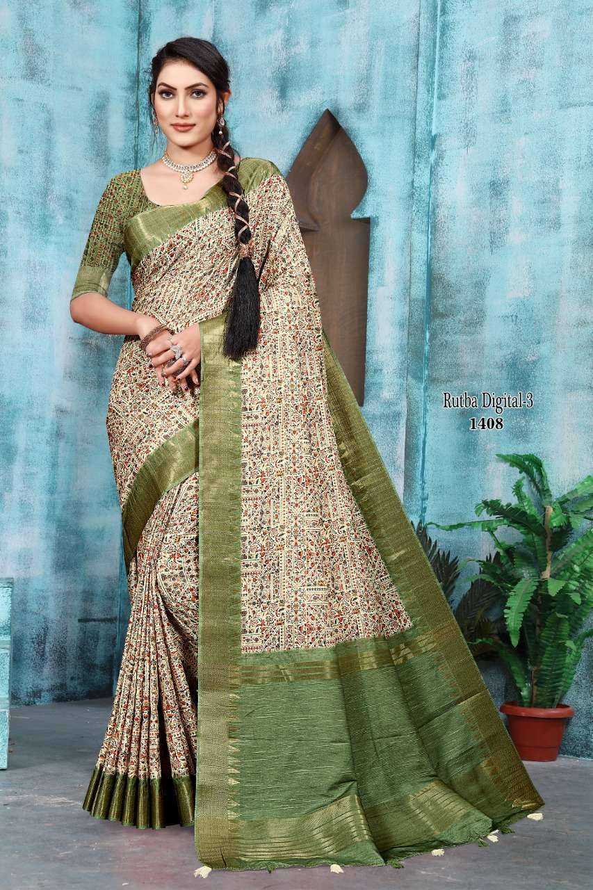 mintorsi rutba digital vol 3 series 1401-1410 banarasi cora silk saree 