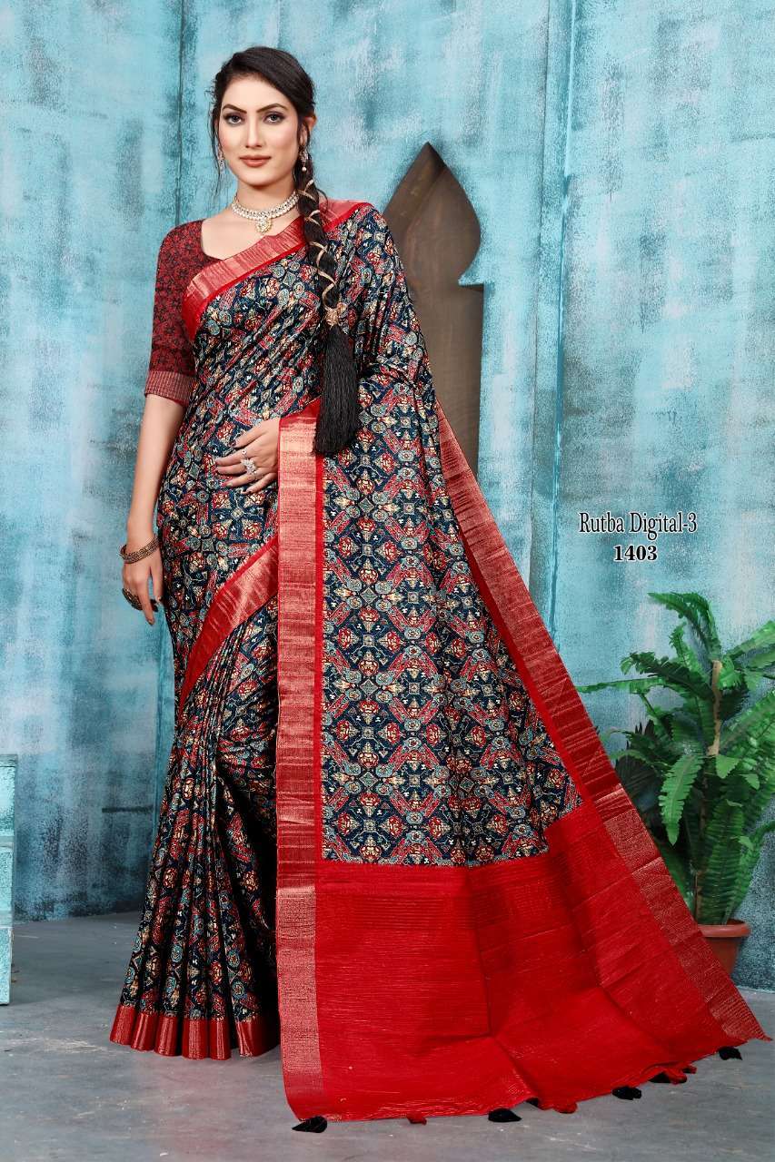 mintorsi rutba digital vol 3 series 1401-1410 banarasi cora silk saree 
