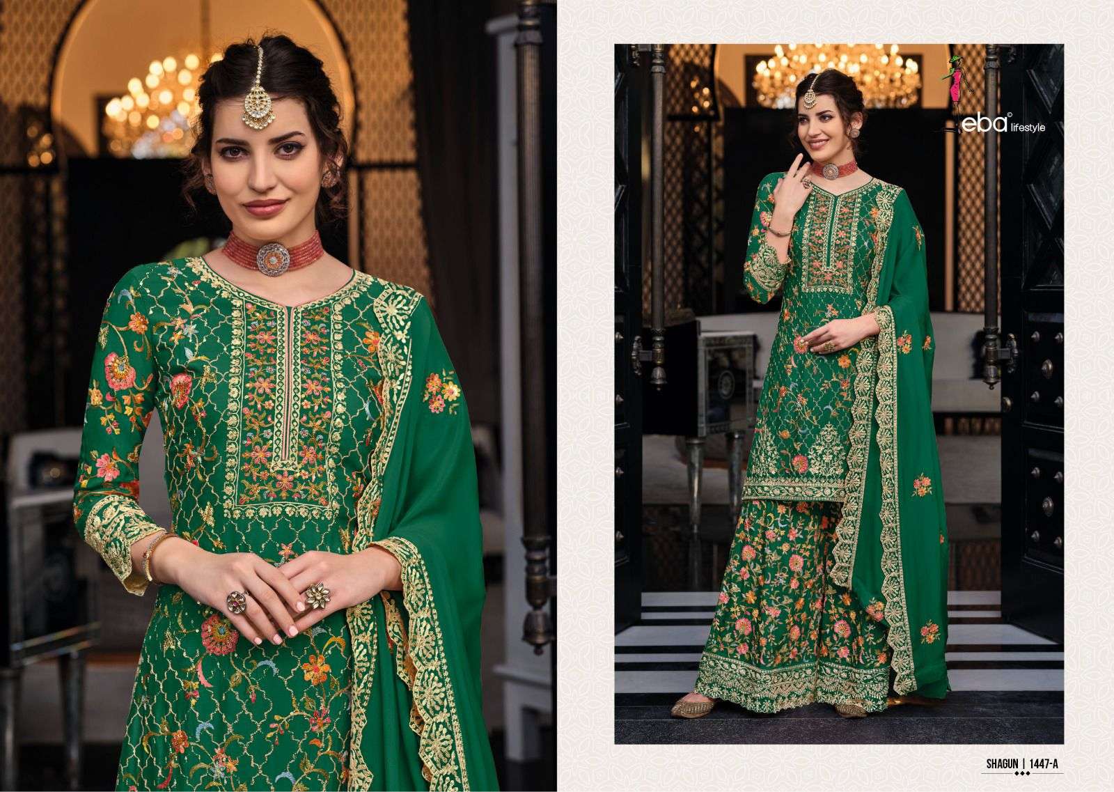 shagun color edition designer chinon suit 