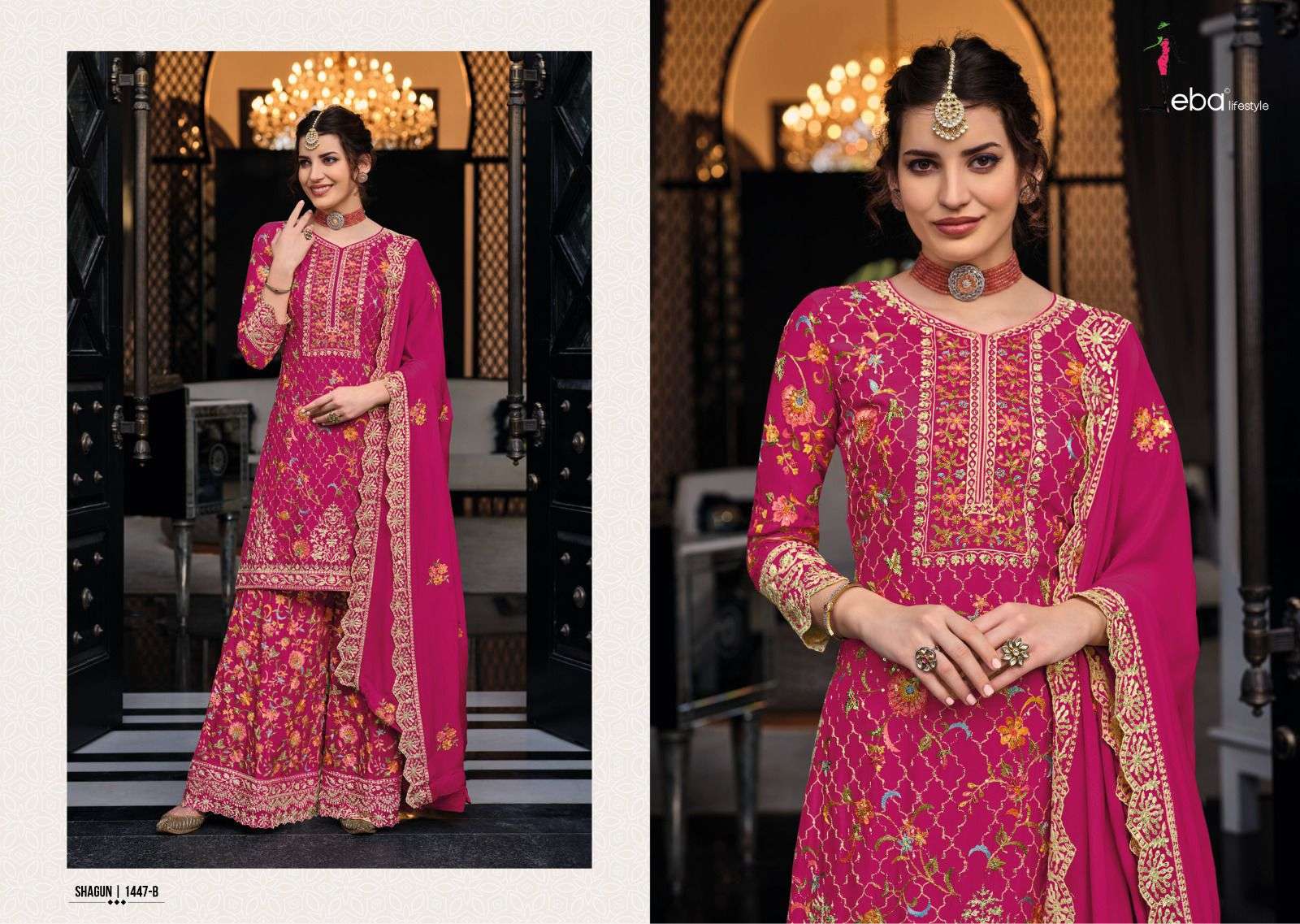 shagun color edition designer chinon suit 