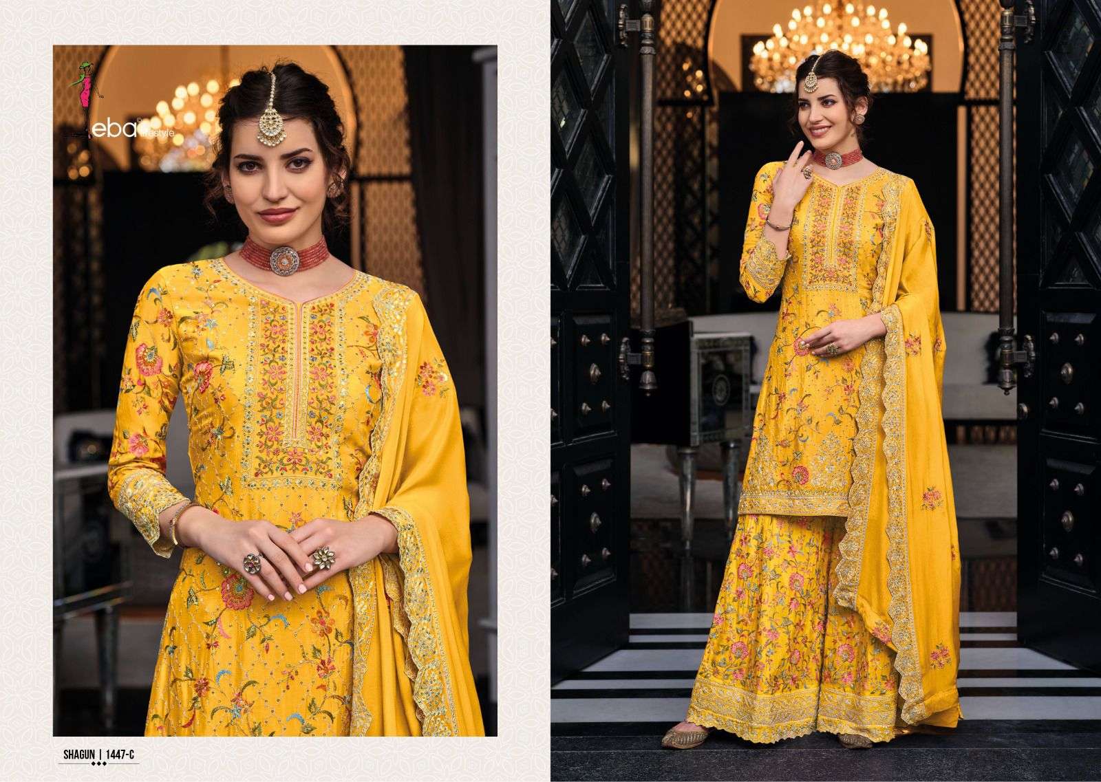 shagun color edition designer chinon suit 