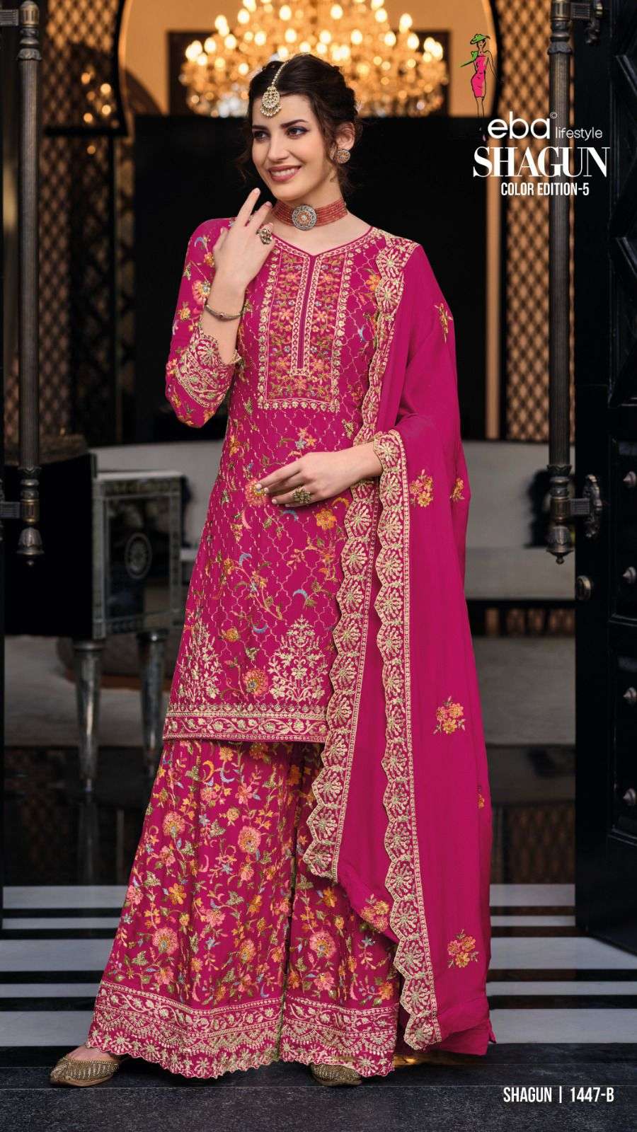 shagun color edition designer chinon suit 