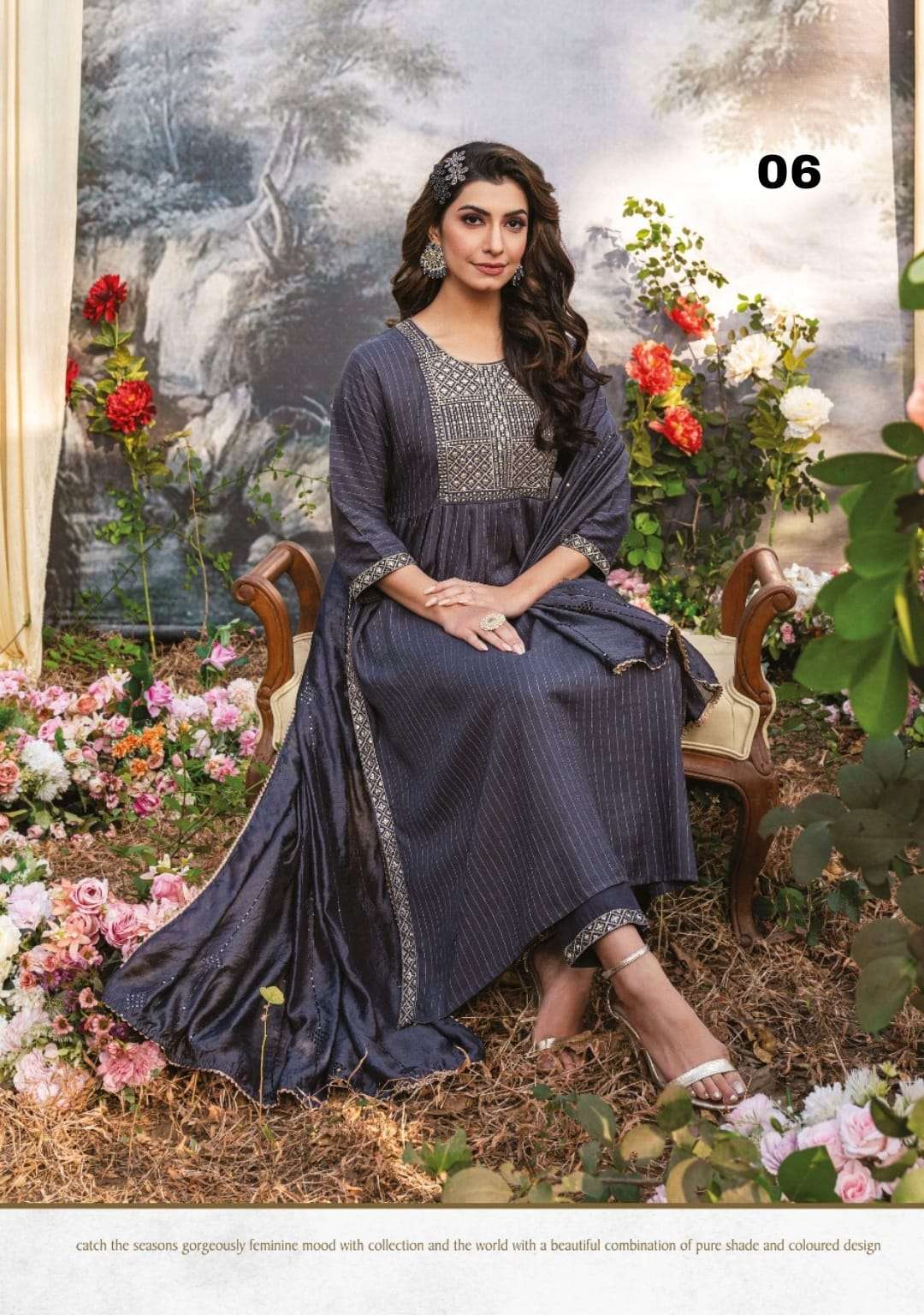 Super Fancy Naira Kurti With Pant  & Fancy Dupatta Catalogue