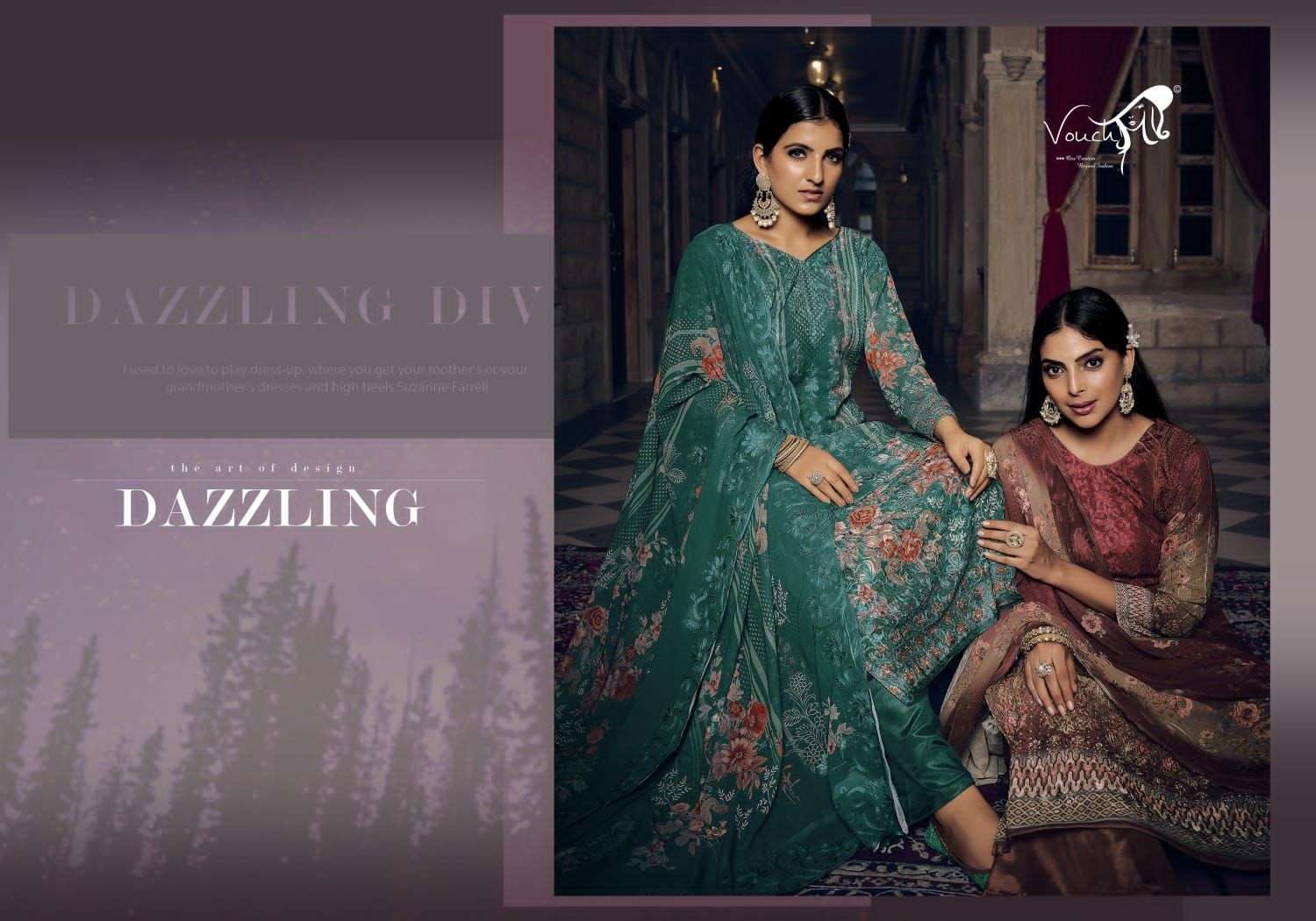 vouch gulistan series 5001-5006 heavy georgette suit 