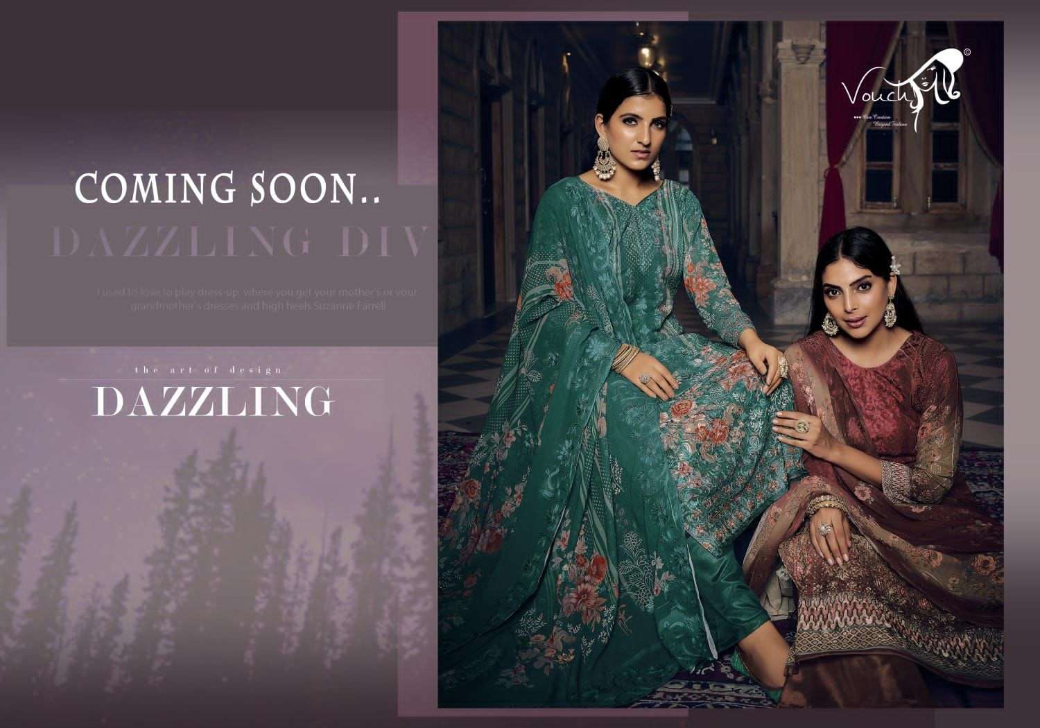 vouch gulistan series 5001-5006 heavy georgette suit 