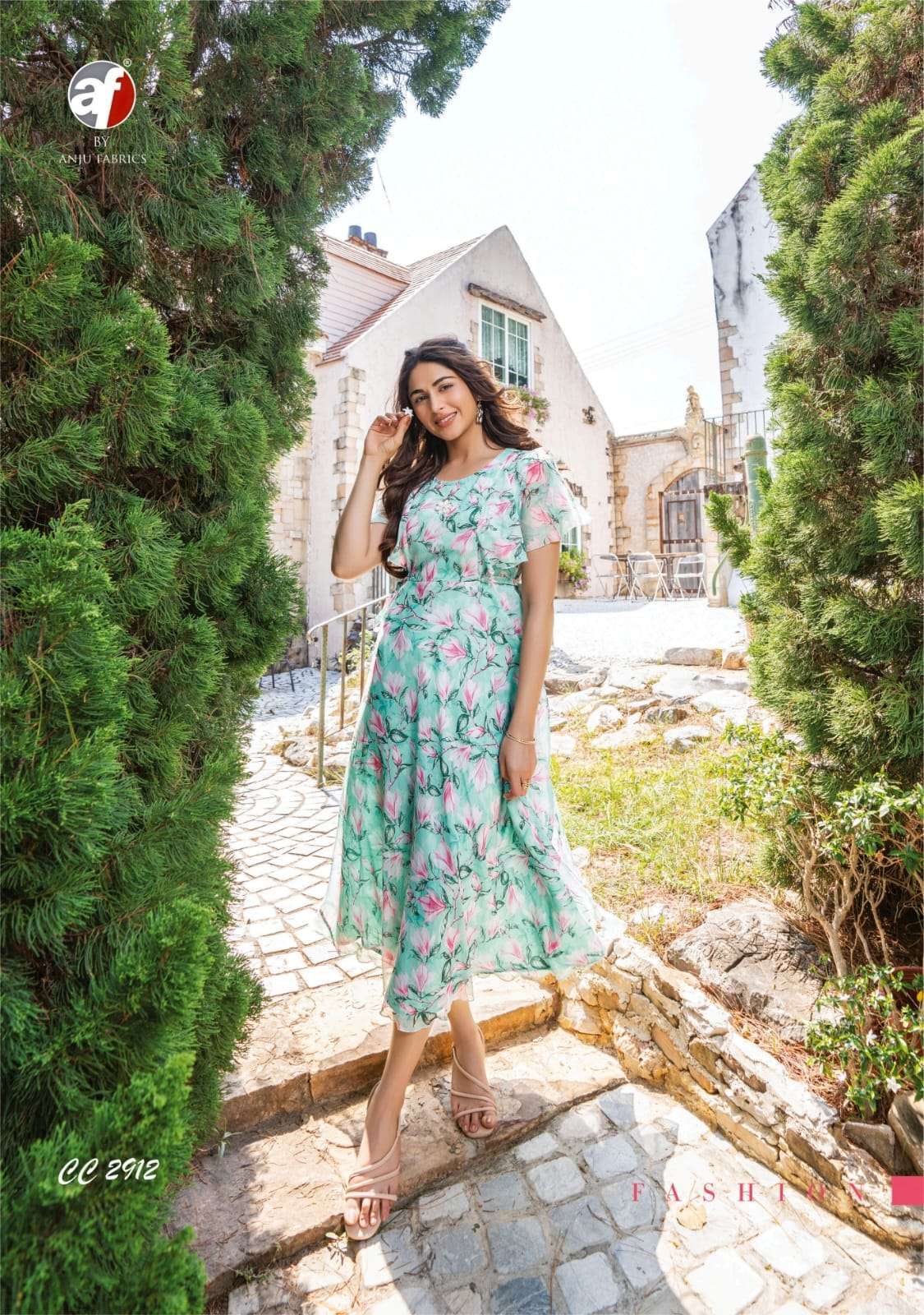 anju fab coral charm vol 2 series 2911-2916 viscose kurti 