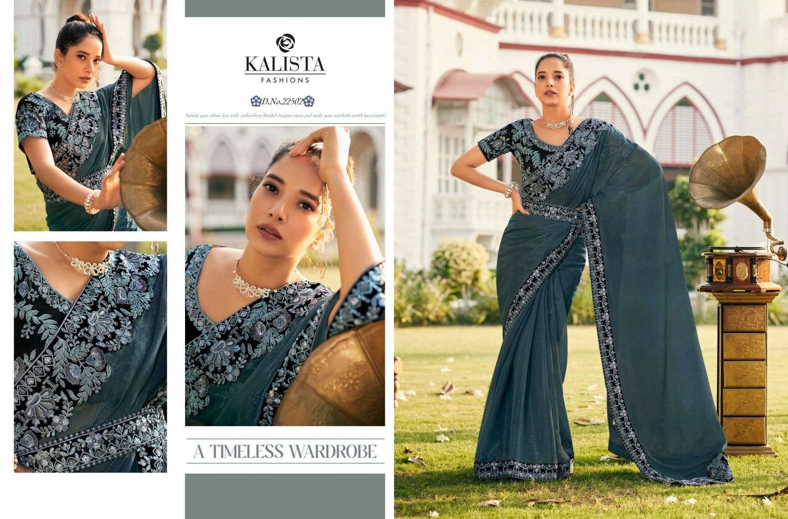 kalista fashion ruaab series 22501-22506 fancy saree