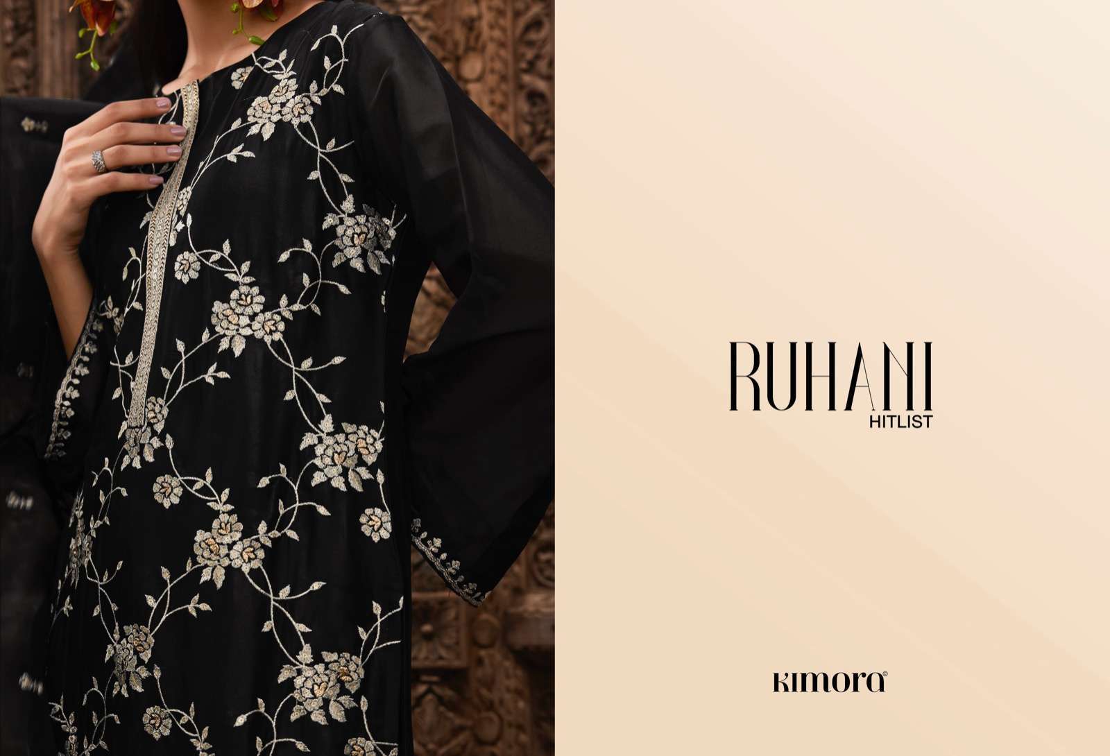 kimora ruhani hit list series 2101-2108 pure silk organza suit 