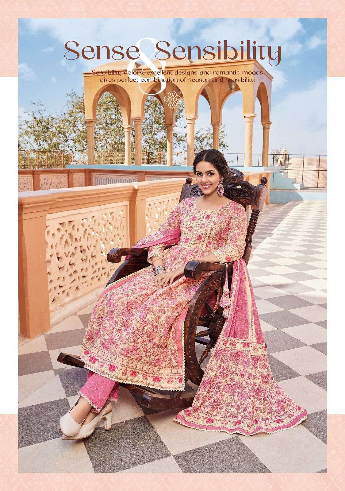 ladies flavour heritage series 1001-1004 pure cotton suit 