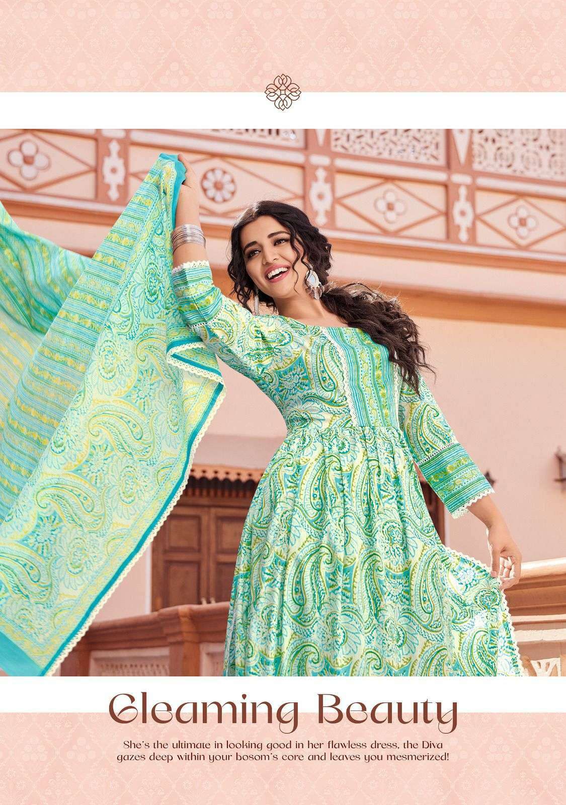 ladies flavour heritage series 1001-1004 pure cotton suit 