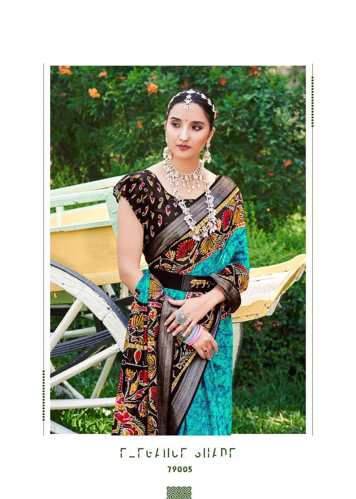 siddhanth weaves coral batiq vol 1 series 79001-79008 cotton base saree