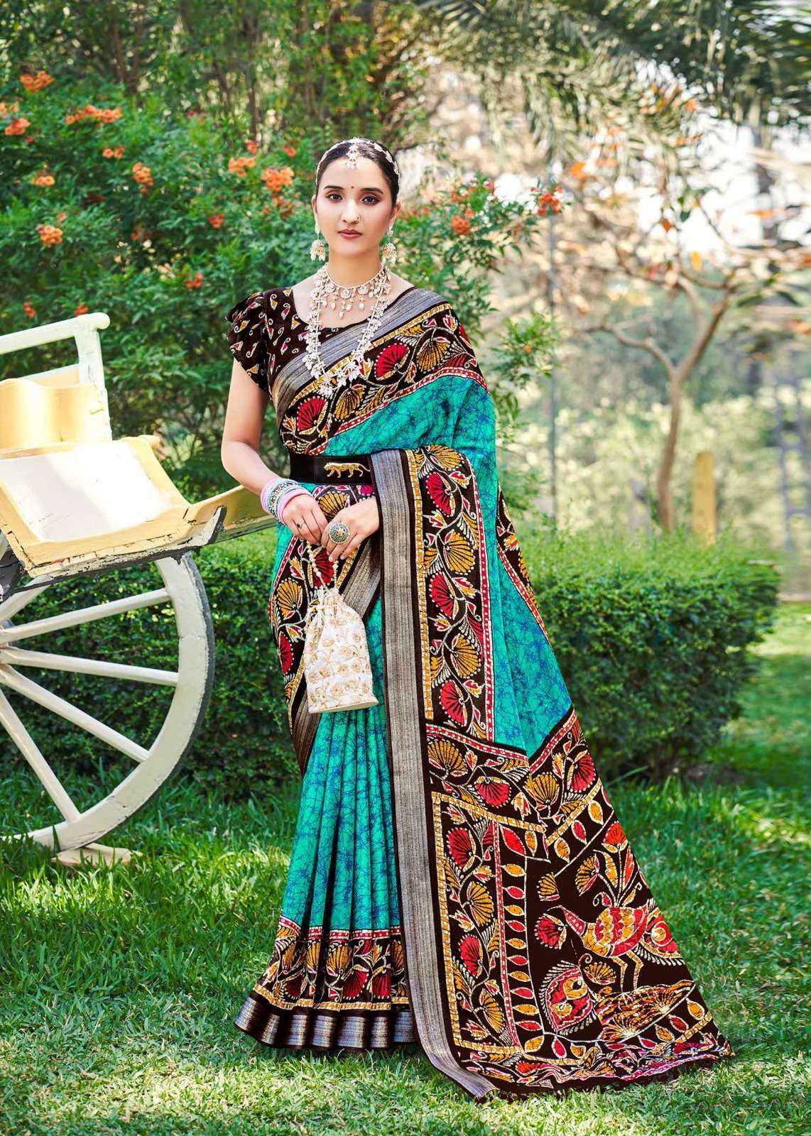 siddhanth weaves coral batiq vol 1 series 79001-79008 cotton base saree