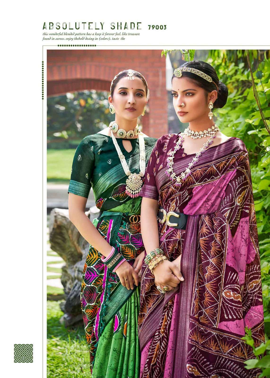 siddhanth weaves coral batiq vol 1 series 79001-79008 cotton base saree