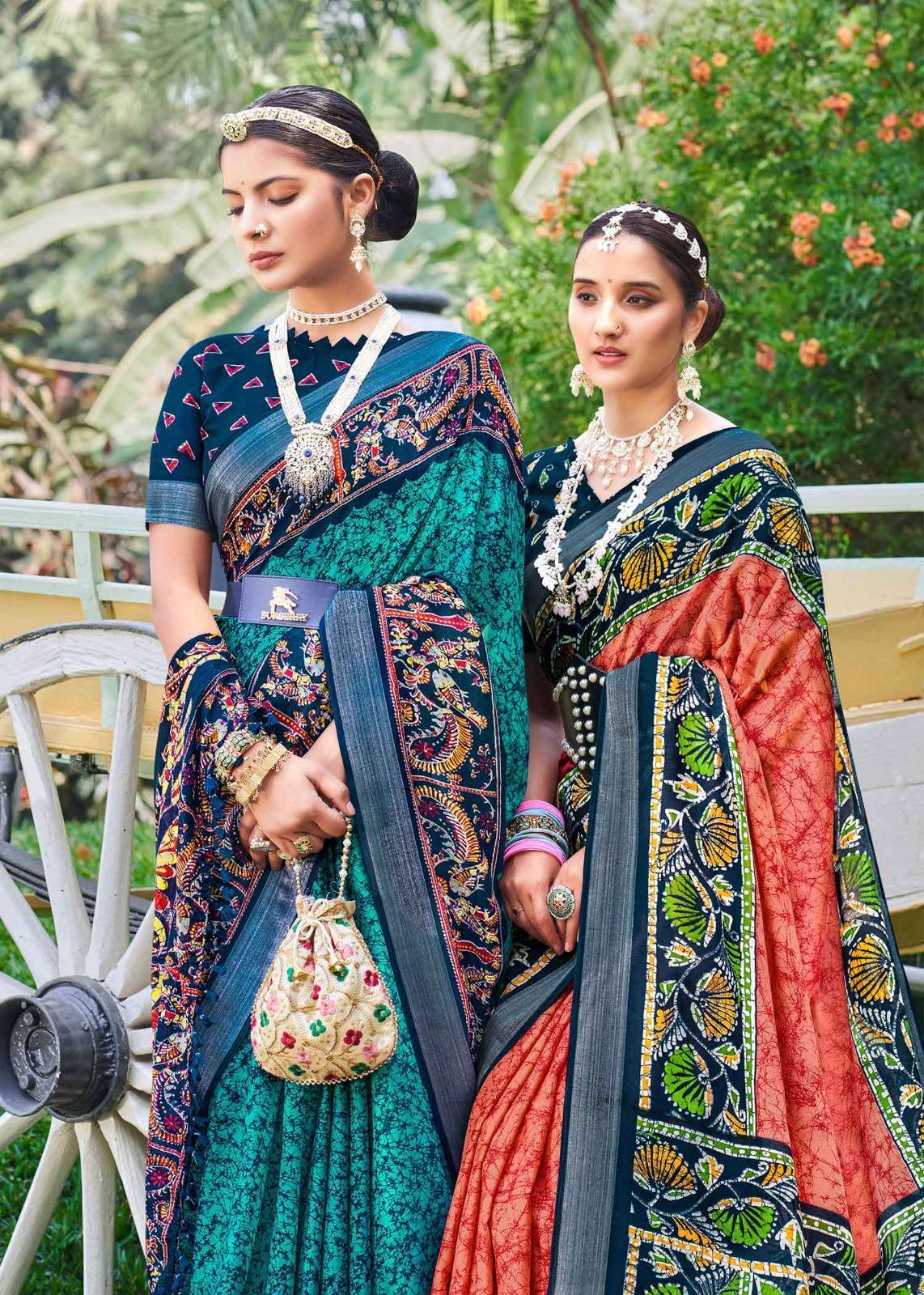 siddhanth weaves coral batiq vol 1 series 79001-79008 cotton base saree