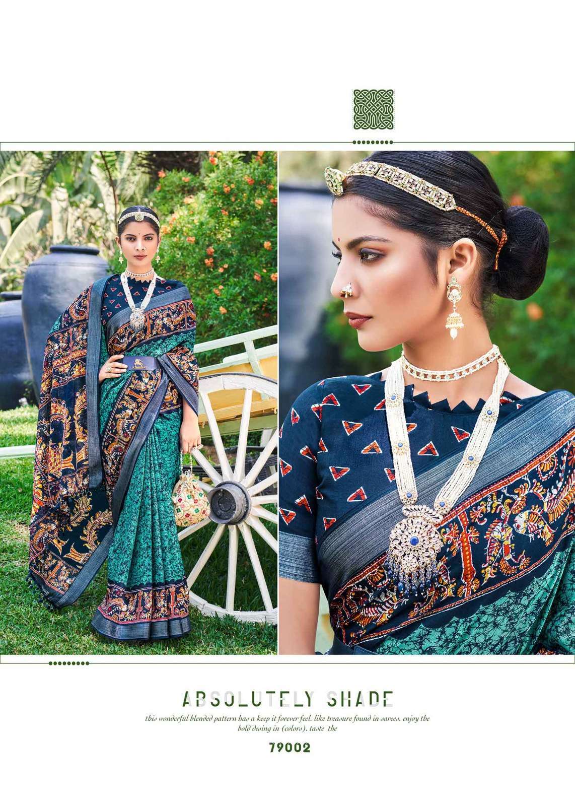 siddhanth weaves coral batiq vol 1 series 79001-79008 cotton base saree