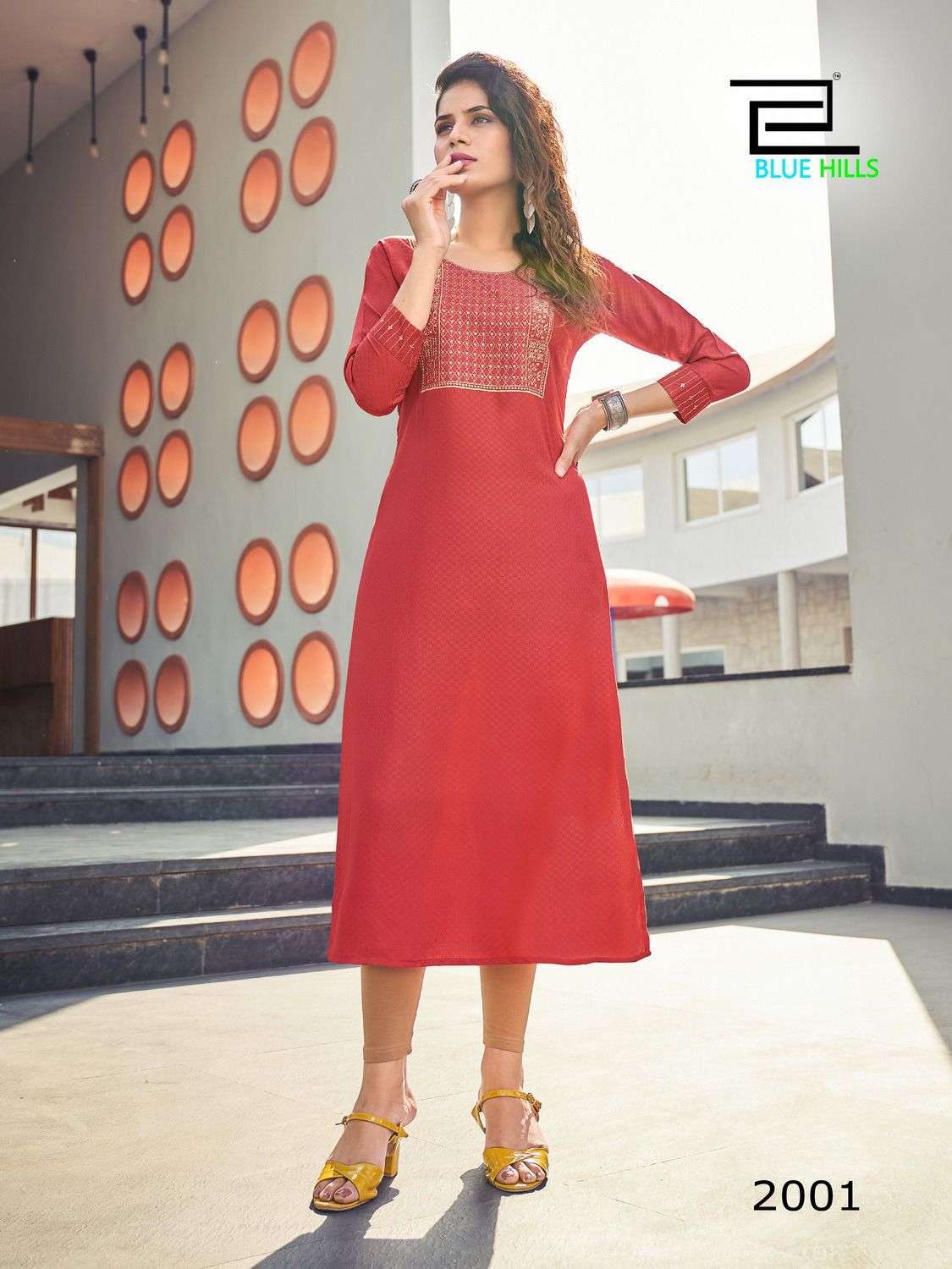 blue hills colorbar vol 20 series 2001-2008 Viscose Dobby kurti