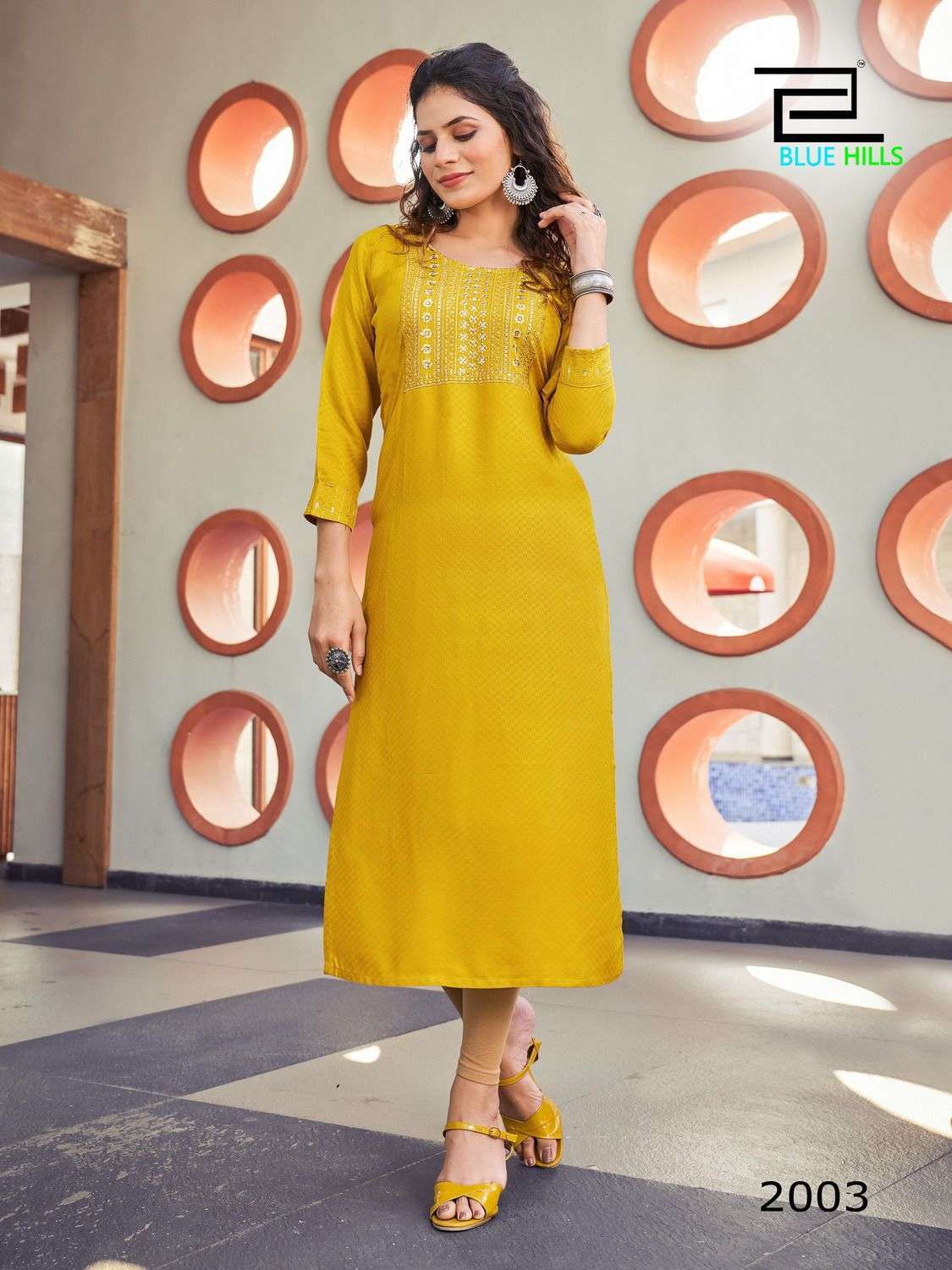 blue hills colorbar vol 20 series 2001-2008 Viscose Dobby kurti