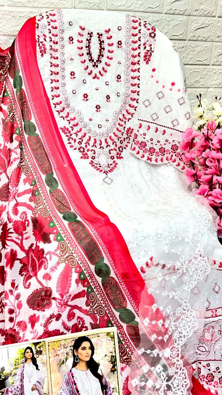 dinsaa suit roohi color designer cambric suit 